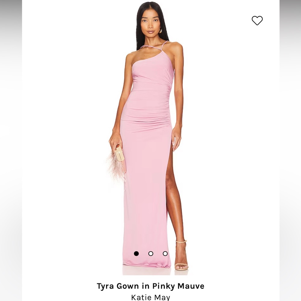 Katie May Pink Long Backless Dress Size Medium Worn Once